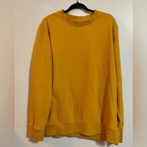 Men’s XL Sweatshirt Goodfellow & Co Mustard Yellow Crewneck Pullover